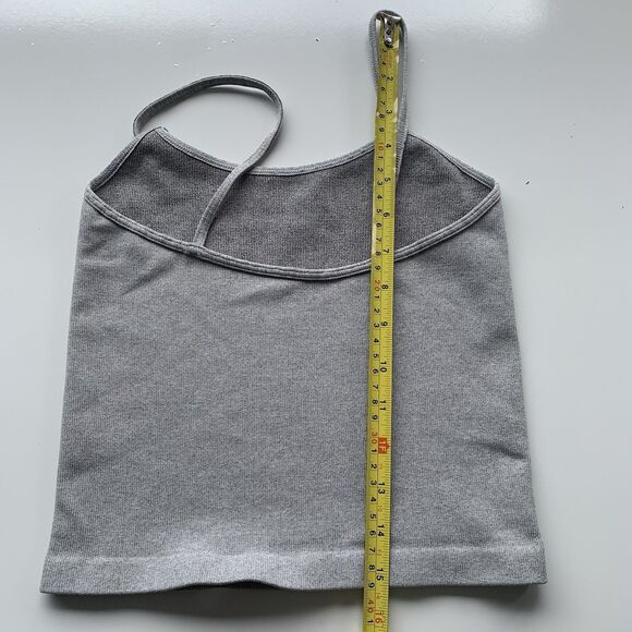 Free People Gray Tank Top Size M/L - Picture 3 of 7